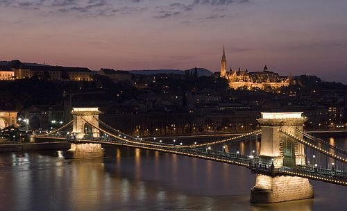Panorama från det 5-stjärniga Sofitel Budapest Chain Bridge 