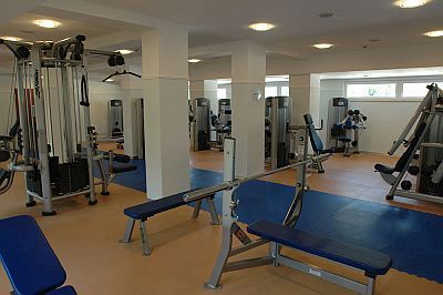 Fitnessrum i Holiday Beach Budapest Wellnesshotell